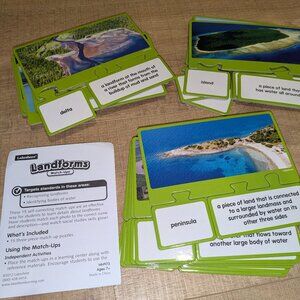 Lakeshore Learning Landforms Match-Ups Puzzles
